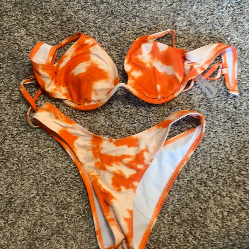 Orange Tie Dye Bikini